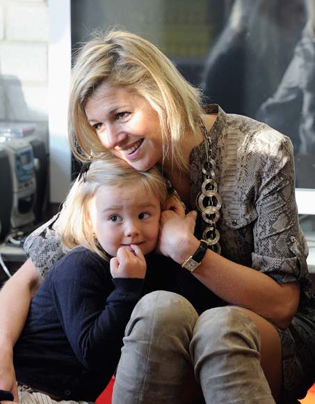 Máxima de Holanda con su hija Ariane 