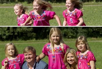 Los príncipes de Orange dan la bienvenida a las vacaciones de verano con unas divertidas imágenes junto a sus hijas