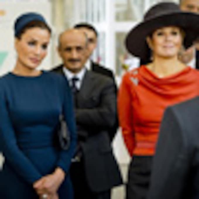 La Princesa Máxima y la Jequesa de Catar, duelo de elegancia en Ámsterdam