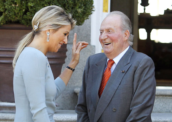 La Familia Real española se viste de 'Orange' para recibir a los Reyes de Holanda