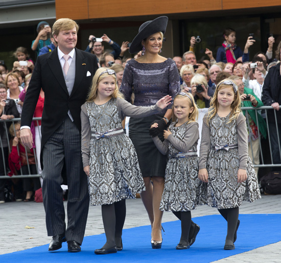 La Familia Real holandesa se reúne en la boda de Jaime de Borbón y Parma y Viktória Cservenyák