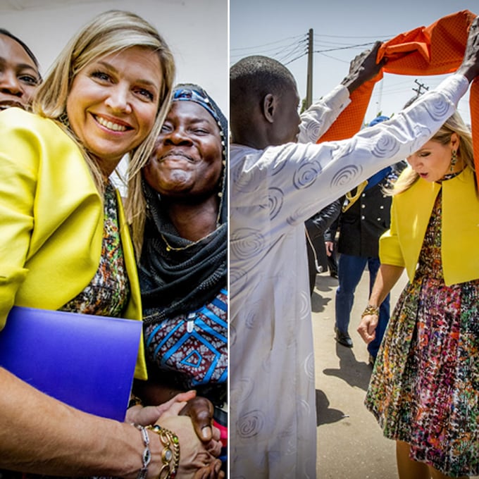 Las fotos más curiosas del viaje de Máxima de Holanda a Nigeria