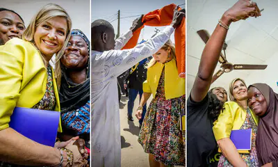 Las fotos más curiosas del viaje de Máxima de Holanda a Nigeria