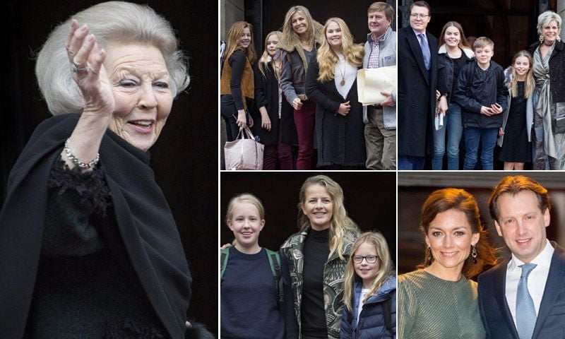 El 80º cumpleaños de Beatriz de Holanda reúne a los Orange al completo