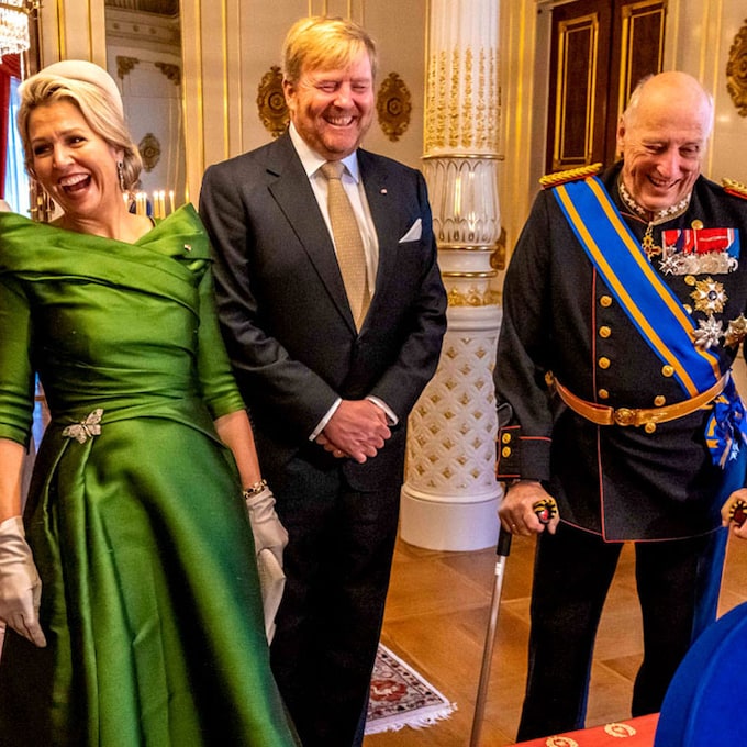 Risas y mucho afecto en la intensa jornada de Máxima y Guillermo de Holanda con los reyes de Noruega