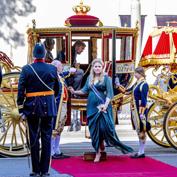 Majestuoso debut de Amalia de Países Bajos en el Día del Príncipe, en carroza y con joyas históricas