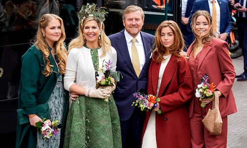 Los reyes Guillermo y Máxima de Países Bajos celebran el Día del Rey junto a sus tres hijas