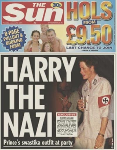 El 'disfraz nazi' del príncipe Harry se ha convertido en asunto de Estado