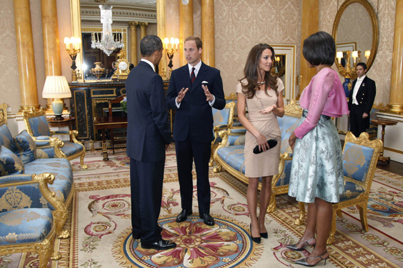 Duques de Cambrigde y Obama