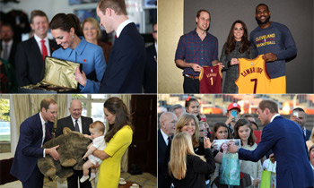 Casi 800 regalos para el príncipe George en 2014