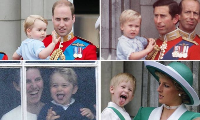 El príncipe George, un 'déjà vu' de su padre y su tío de pequeños