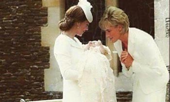 La foto falsa de la princesa Diana en el bautizo de su nieta, Charlotte de Cambridge, se vuelve viral
