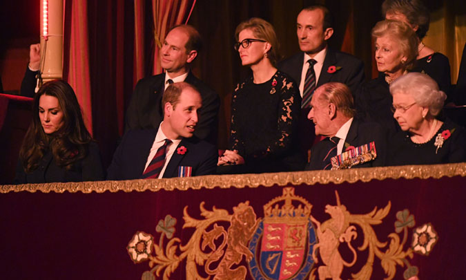 Toda la Familia Real británica se reúne en el Real Festival del Recuerdo