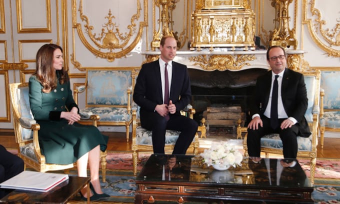 Los Duques de Cambridge inician su visita de dos días a París