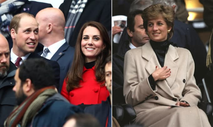 Los Duques de Cambridge y Diana de Gales: la imagen que se repite 22 años después