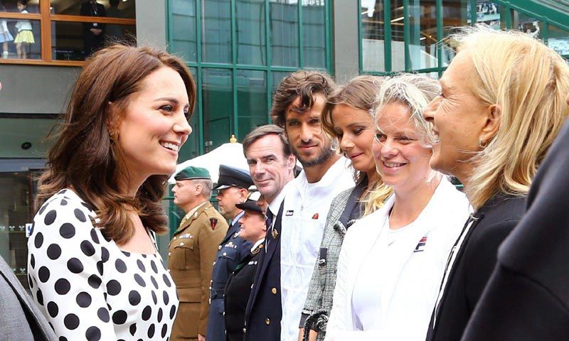 El encuentro de la Duquesa de Cambridge con Feliciano López