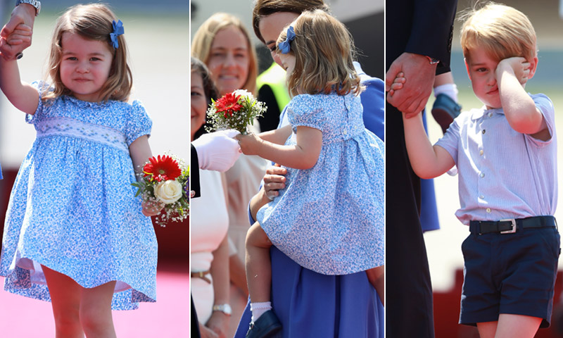 Charlotte de Cambridge se toma muy en serio sus deberes reales en su primer saludo diplomático en Berlín