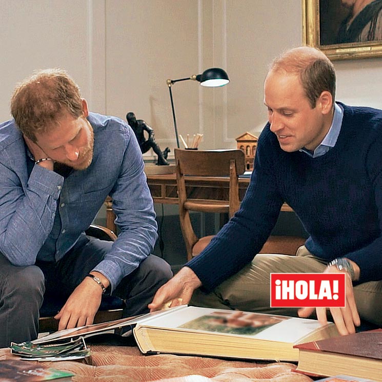 En ¡HOLA!, los príncipes Guillermo y Harry, lo que nunca habían contado de la muerte de su madre