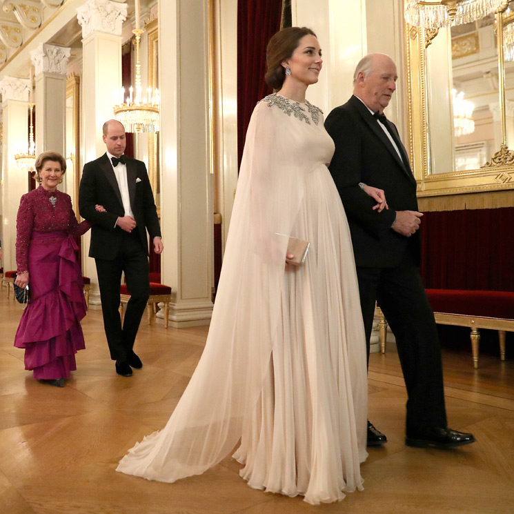 Los 'royals' noruegos reciben a los Duques de Cambridge con una cena de gala