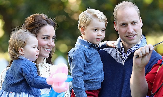 Los Duques de Cambridge y sus hijos