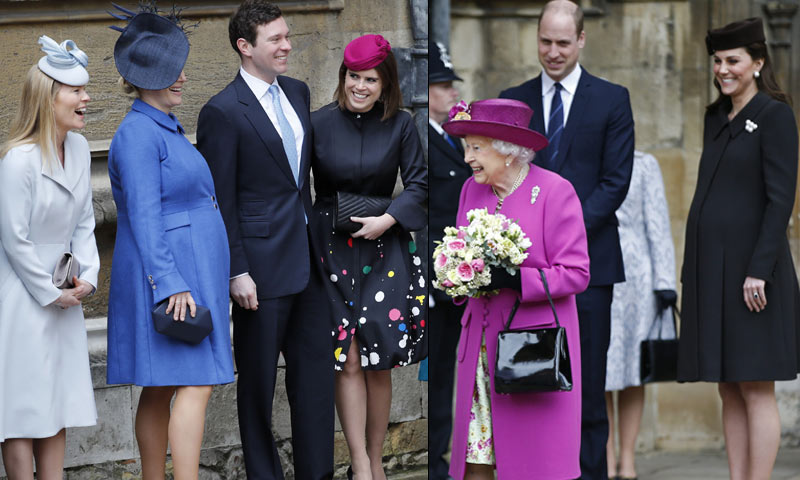 La capilla de St George, donde se casarán Harry de Inglaterra y Meghan Markle, reúne a la Familia Real británica en Semana Santa