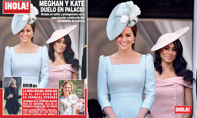 En ¡HOLA!, Meghan y Kate, duelo en palacio