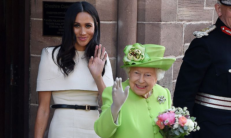 Meghan Markle e Isabel II, las reinas de los niños