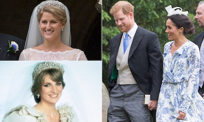 Los duques de Sussex, invitados estrella de la boda en la que volvió a brillar la tiara de Diana