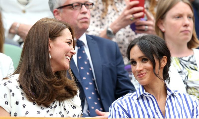 Las duquesas de Sussex y Cambridge en la final de Wimbledon