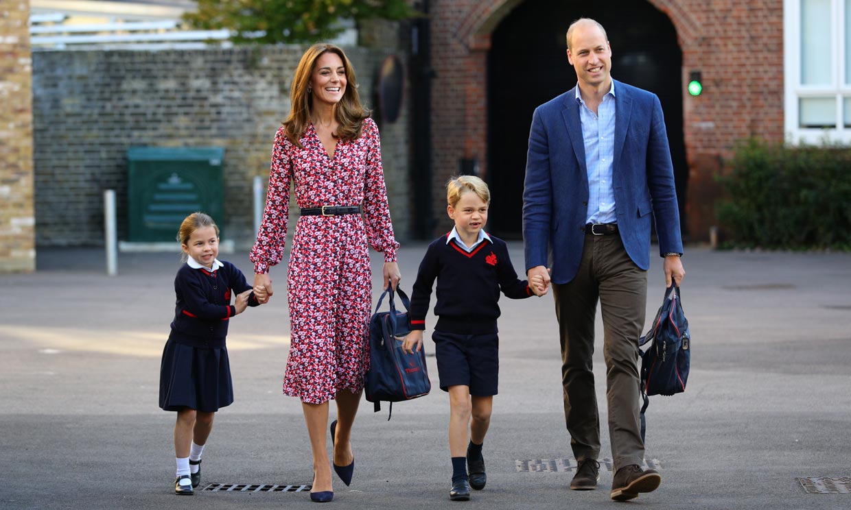 Los Duques de Cambridge y sus hijos