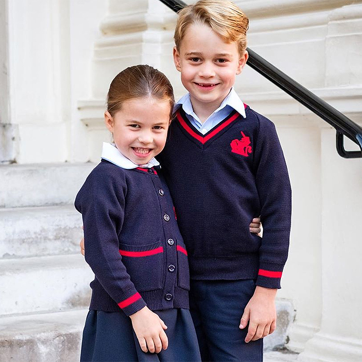 La picardía de George y Charlotte de Cambridge en la simpática foto de su primer día de colegio