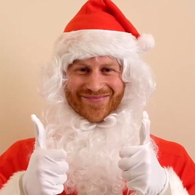 ¡Ho, ho, ho! El príncipe Harry sale de su retiro para vestirse de Papá Noel por una buena causa