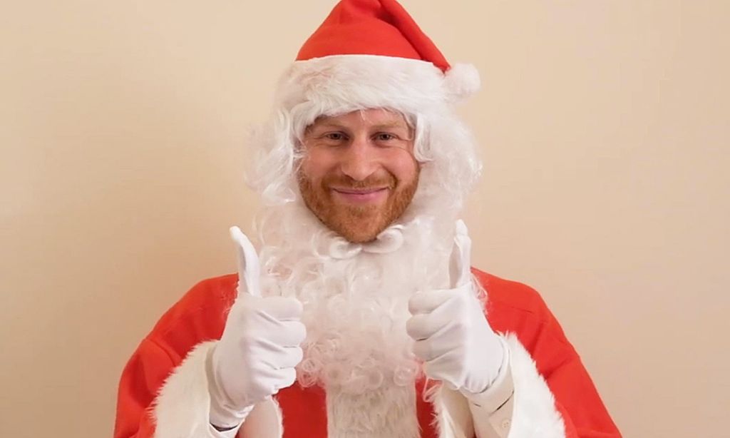 ¡Ho, ho, ho! El príncipe Harry sale de su retiro para vestirse de Papá Noel por una buena causa