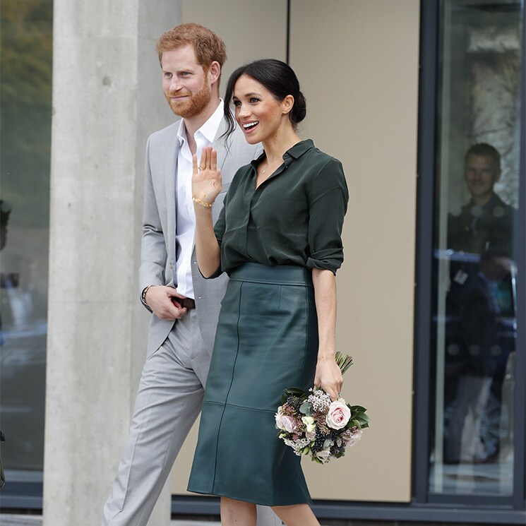 Una foto de Meghan embarazada ilustra la biografía de los duques de Sussex