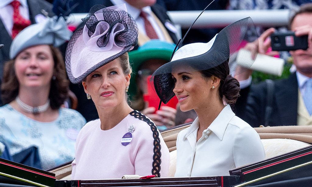 Meghan Markle y Sofía de Wessex, en Ascot