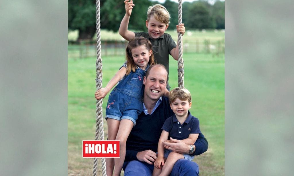 En ¡HOLA!, George, Charlotte y Louis convierten en un día inolvidable el cumpleaños del príncipe Guillermo