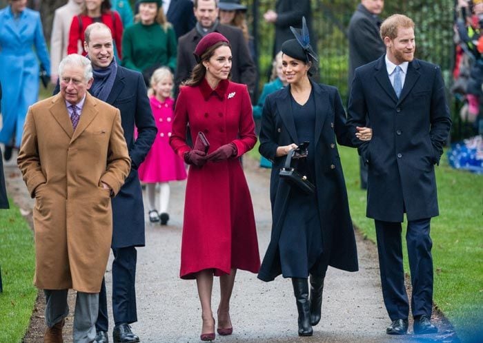 Los Duques de Cambridge y Sussex junto al príncipe Carlos