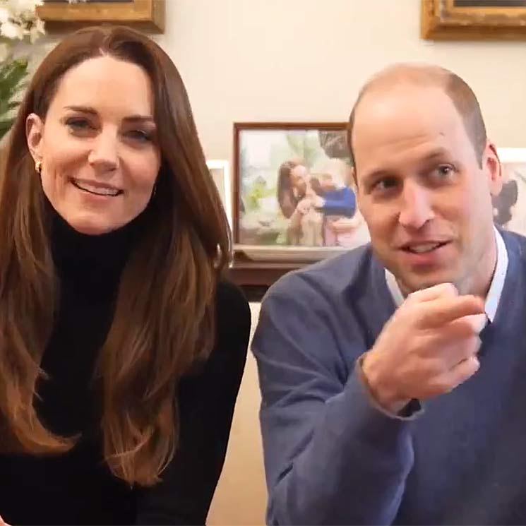 '¡Cuidado, que te graban!' Las bromas del príncipe Guillermo a Kate Middleton en su nueva aventura digital