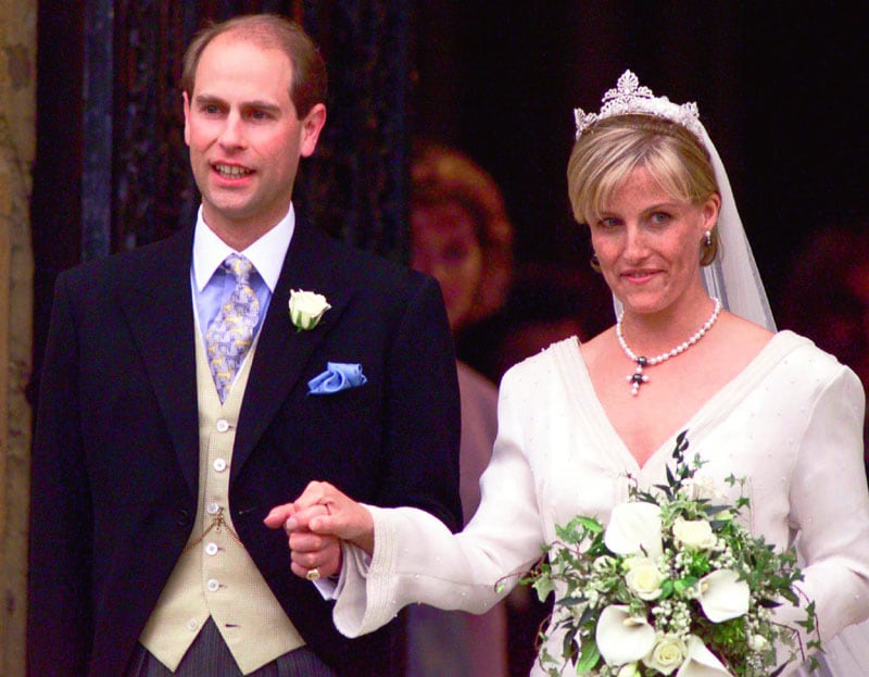 Príncipe Eduardo con su mujer