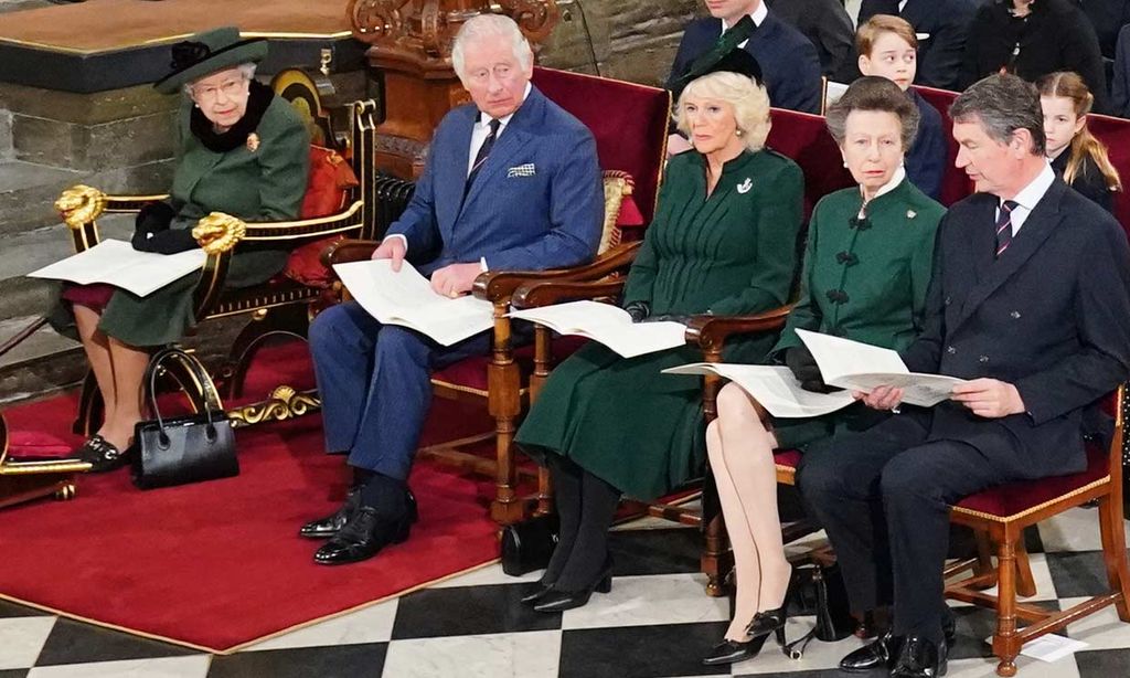 La Familia Real británica en el homenaje al duque de Edimburgo