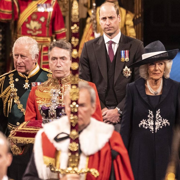El príncipe Guillermo y Camilla de Cornualles, los otros protagonistas en la apertura del Parlamento
