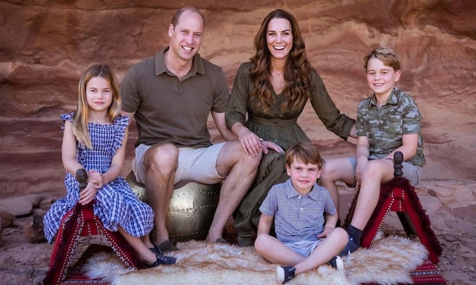 Kate Middleton, el príncipe Guillermo, George, Charlotte y Louis
