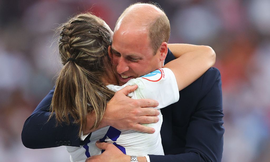 ¡Todo un forofo! Los momentos más espontáneos y divertidos del príncipe Guillermo en la final de la Eurocopa femenina