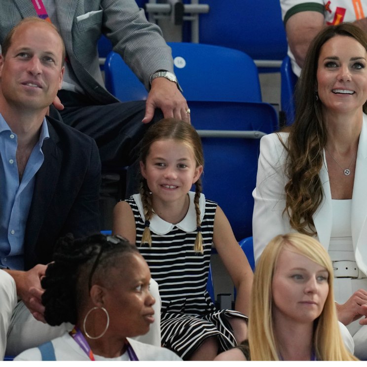 Charlotte de Cambridge disfruta junto a sus padres de los Juegos de la Commonwealth