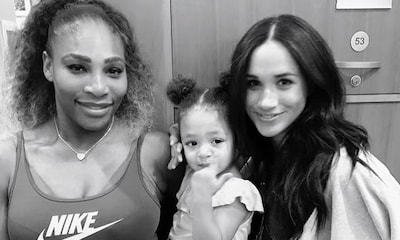 La imagen de la amistad: Serena Williams posa con Meghan Markle y la pequeña Olympia se cuela en la foto