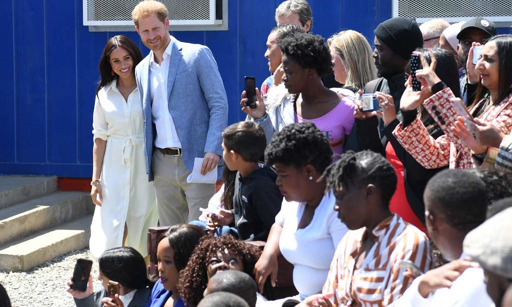 Meghan Markle y el príncipe Harry en África