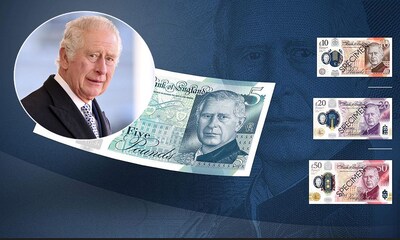 Así serán los nuevos billetes de libra con el rostro de Carlos III