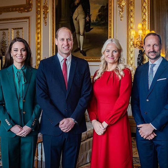 Encuentro de herederos en el Castillo de Windsor: los príncipes de Gales reciben a Haakon y Mette-Marit de Noruega