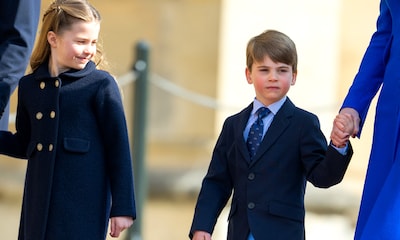 Los gestos más divertidos del príncipe Louis con sus hermanos en su debut en la misa de Pascua