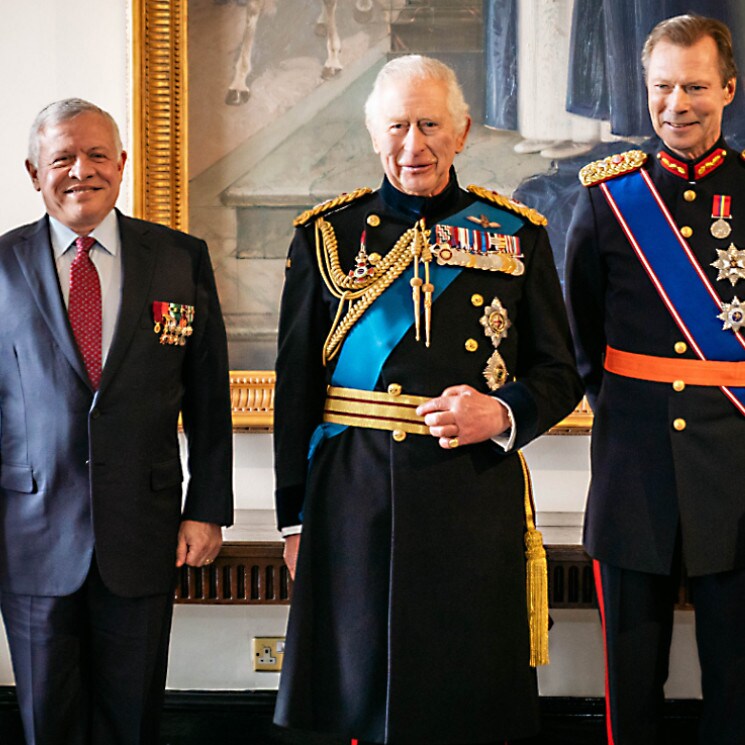 El desfile que ha unido a Carlos  IIl con el gran duque Enrique de Luxemburgo y con Abdalá y Hussein de Jordania